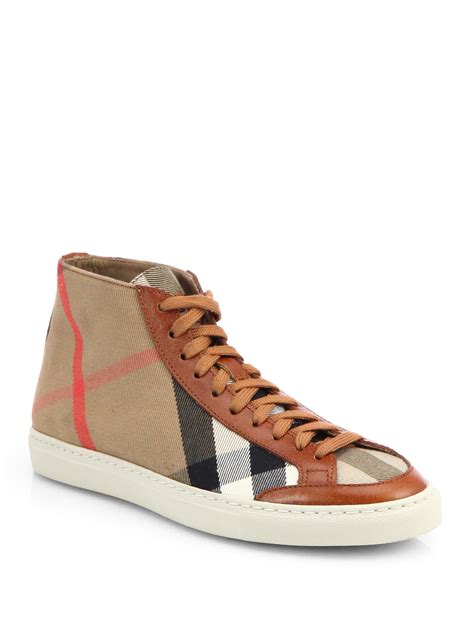 high top Burberry shoes